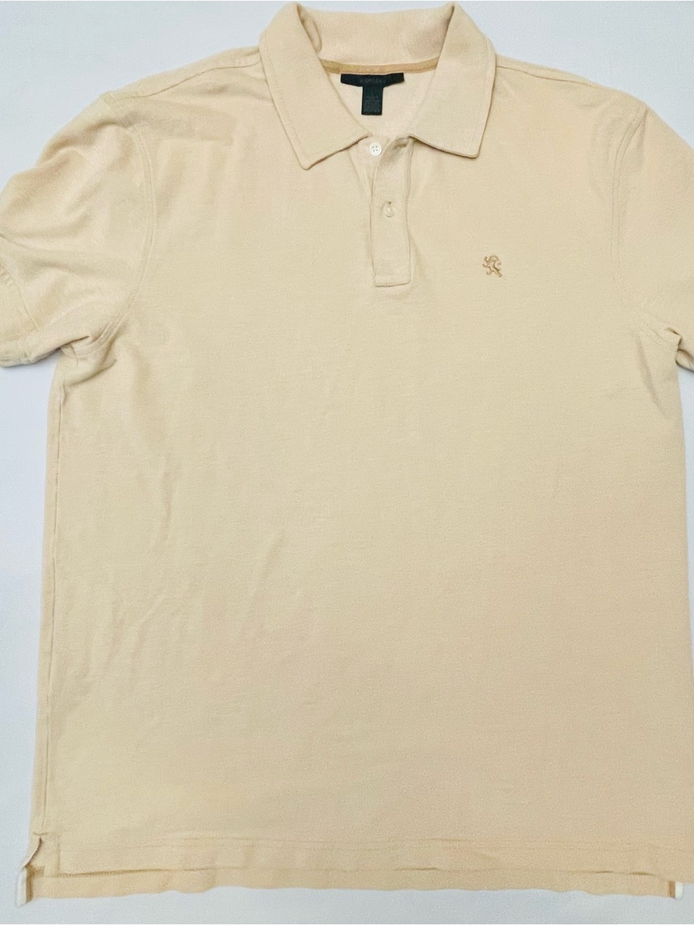Express Men's Light Cream Polo Shirt